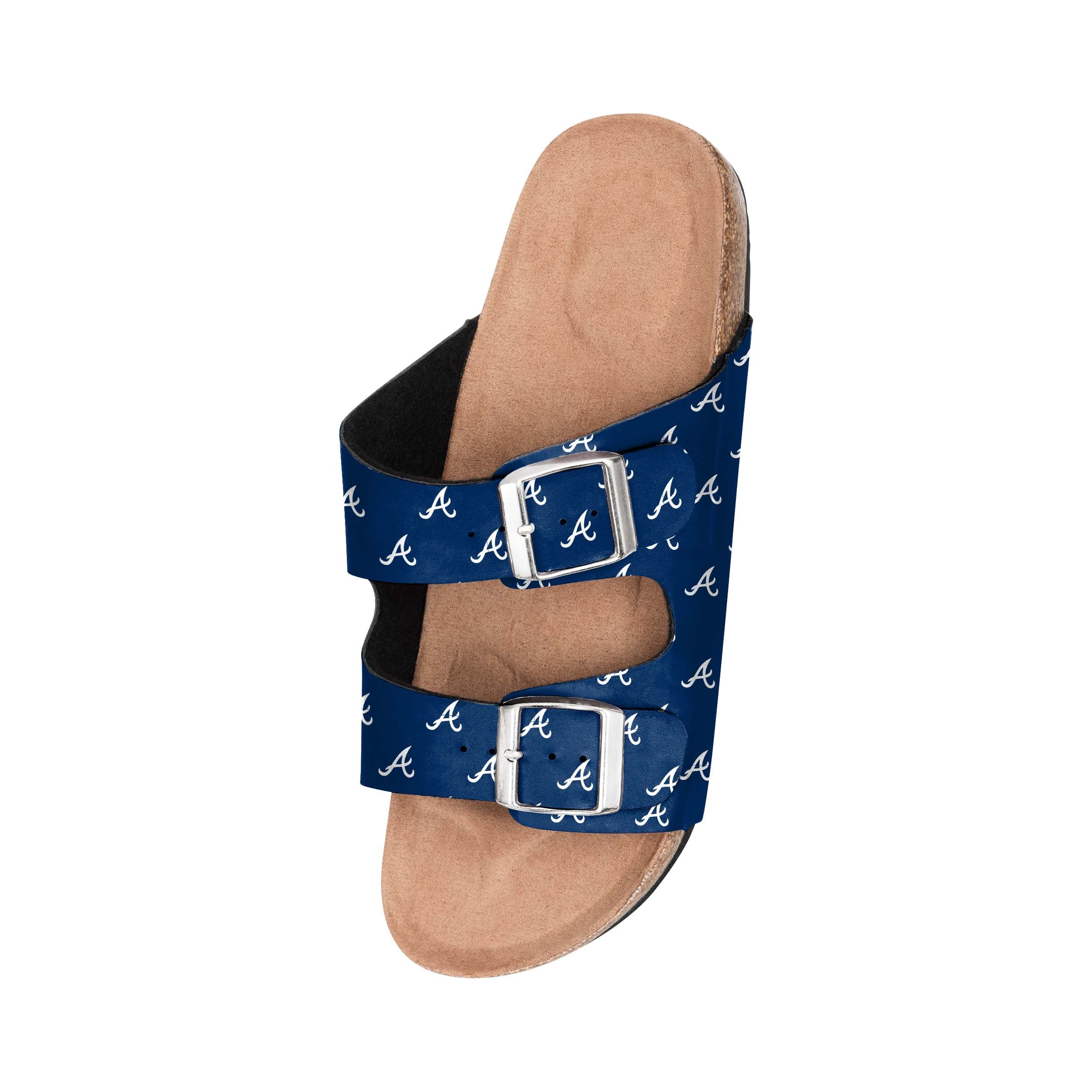 Atlanta Braves MLB Womens Team Logo Double Buckle Sandal - Image 3