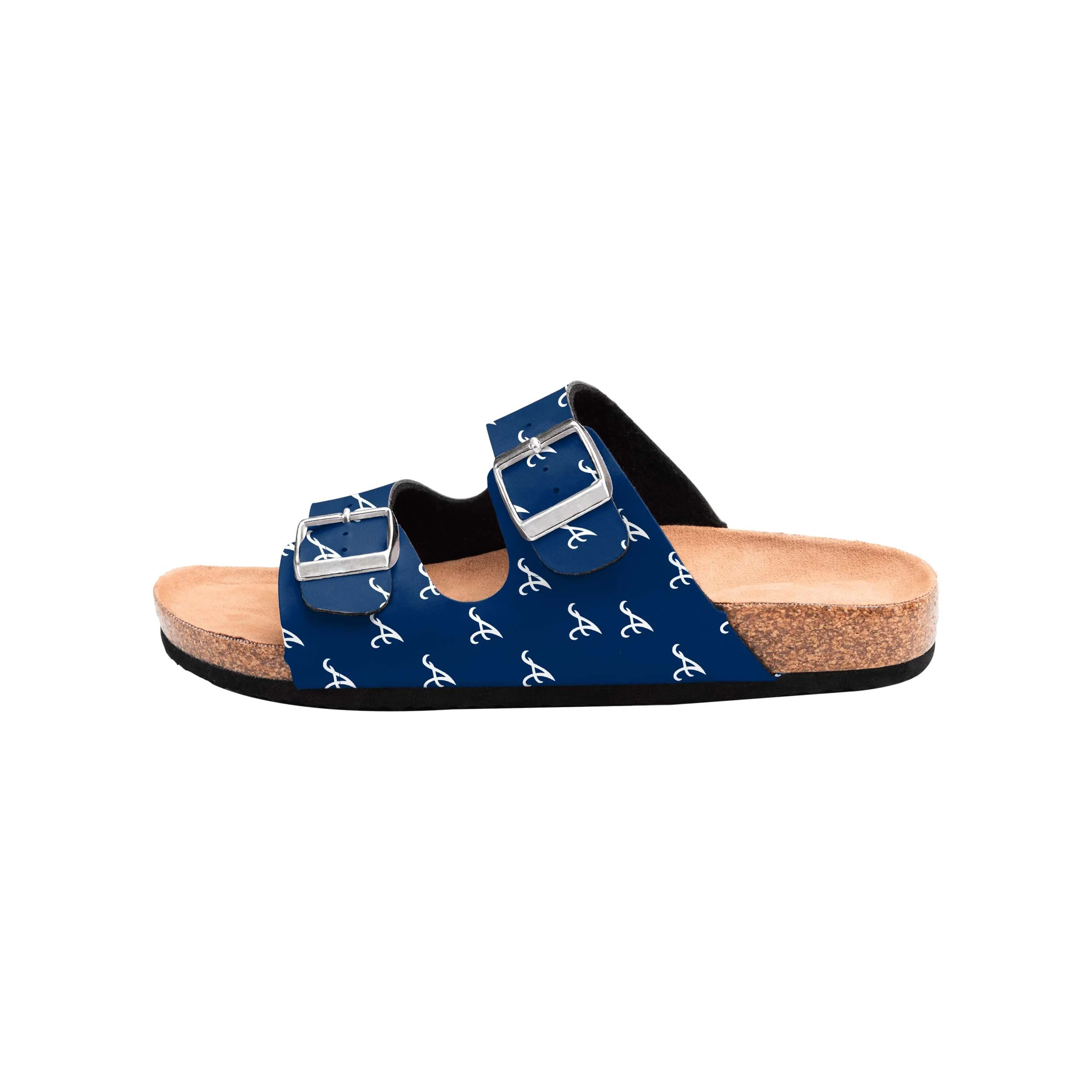Atlanta Braves MLB Womens Team Logo Double Buckle Sandal - Image 4