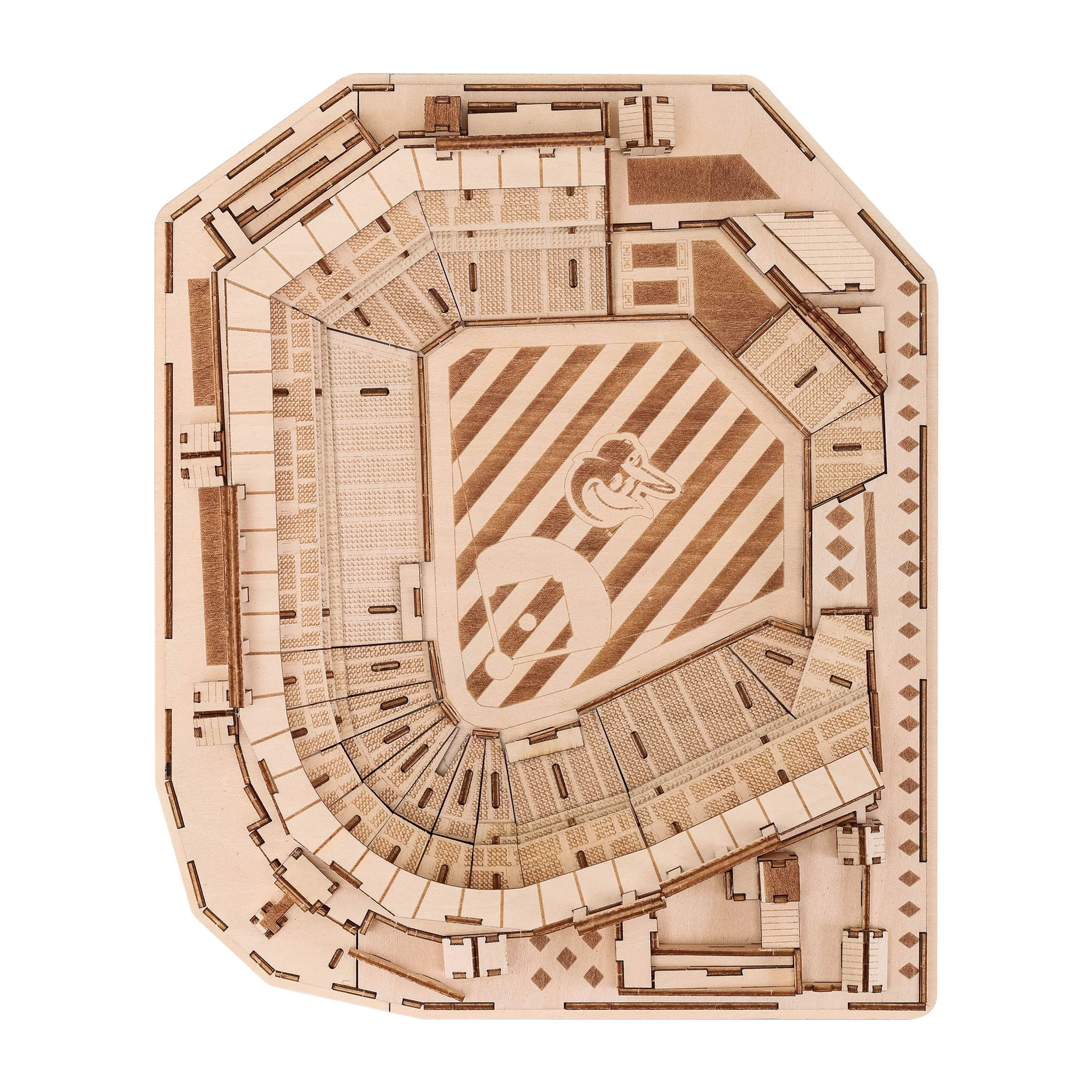Baltimore Orioles MLB Oriole Park at Camden Yards Wood PZLZ Stadium - Image 5